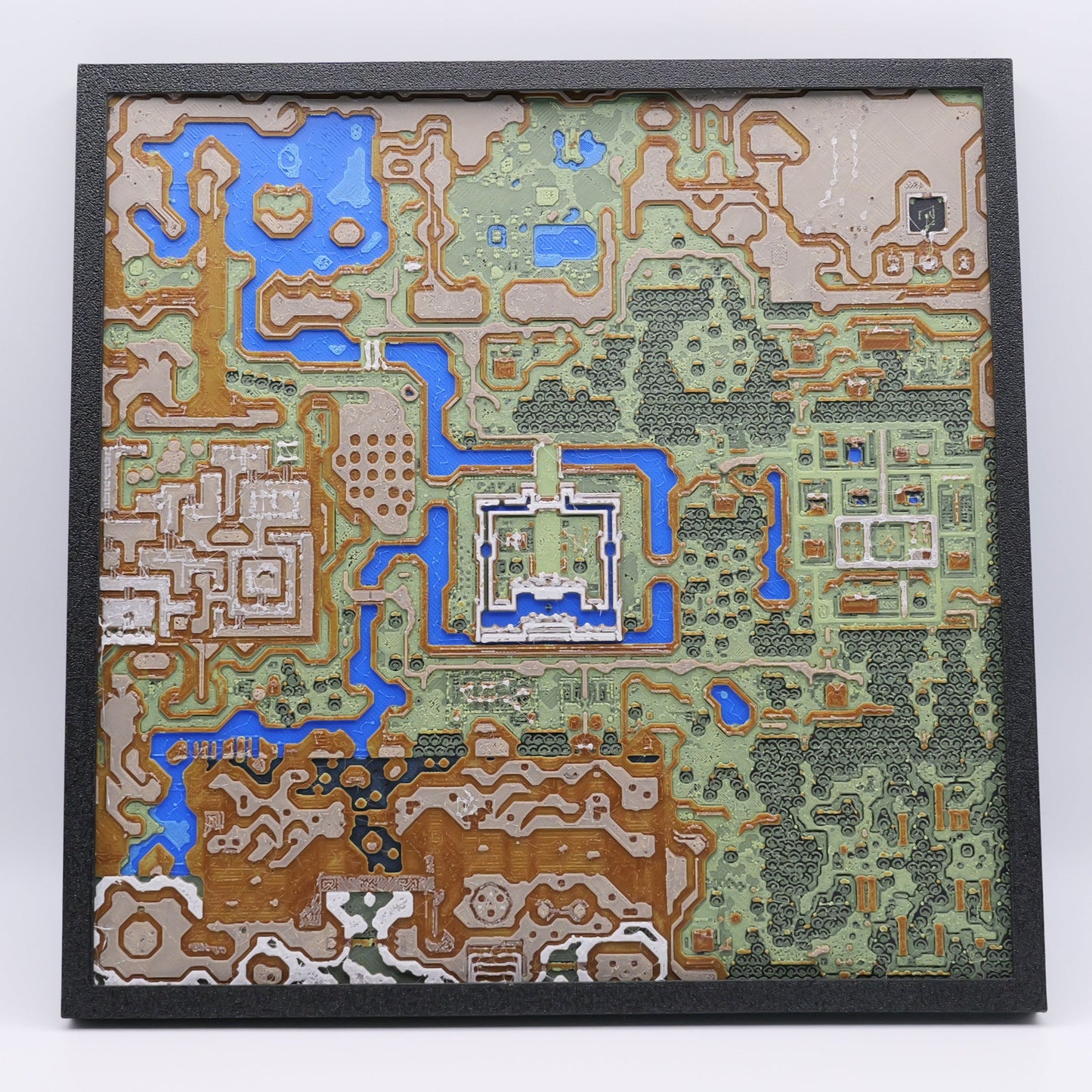 Fantasy Map 3D Printed Art