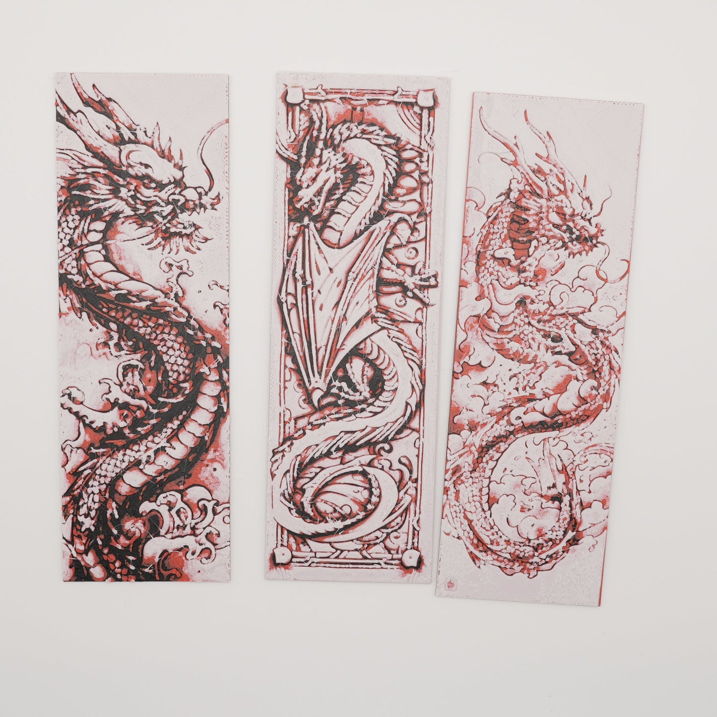 Ancient Ink Dragon Bookmark Set (3-Pack)