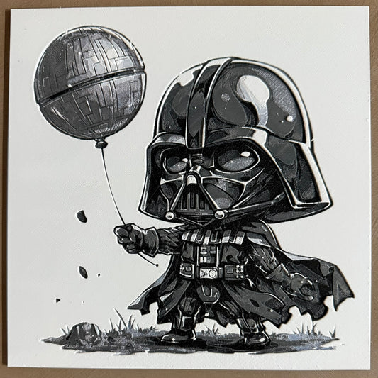 Dark Space Warrior 3D Printed Art