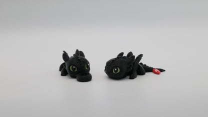 Mini Toothless (or Straw Buddy!)