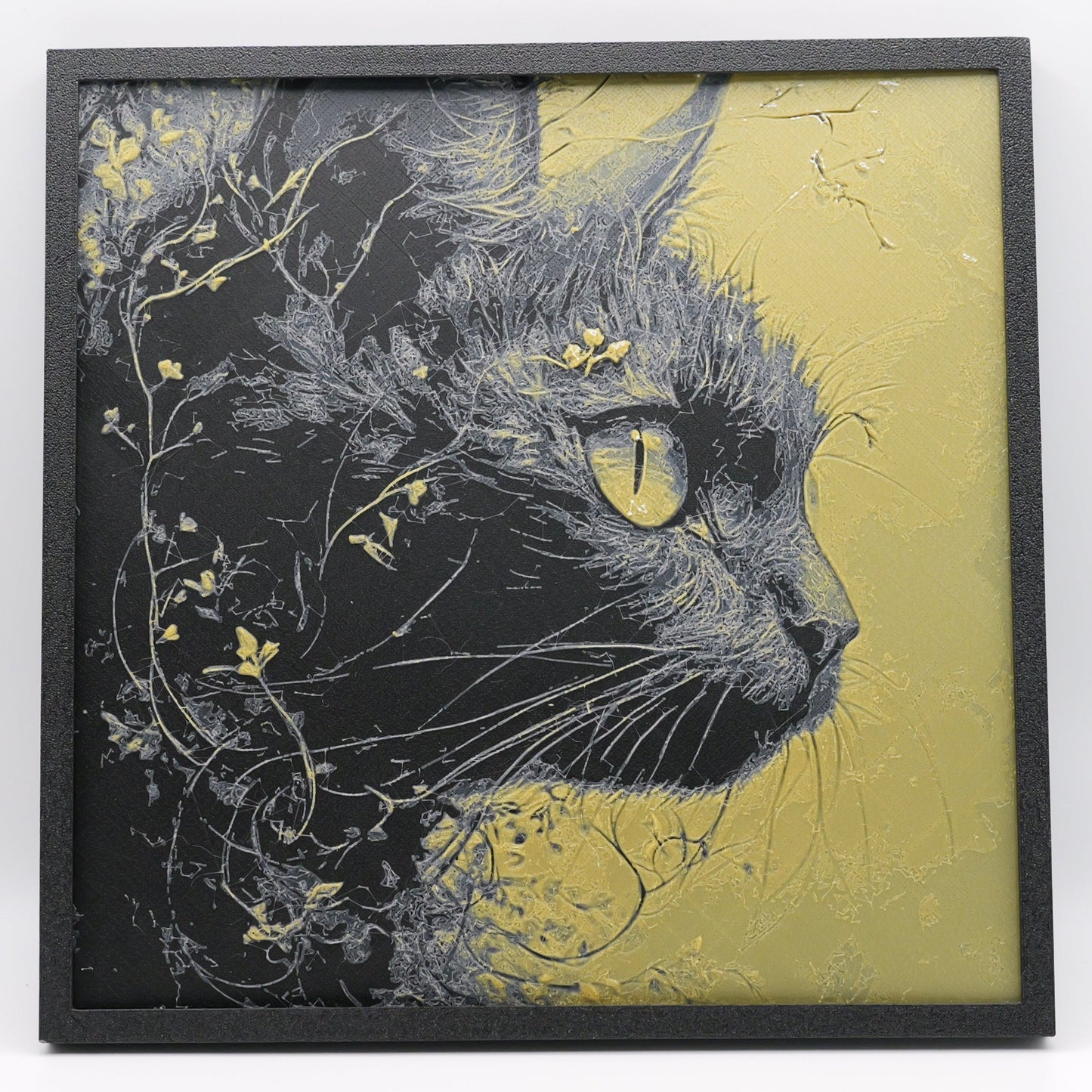 Cat 3D Printed Art