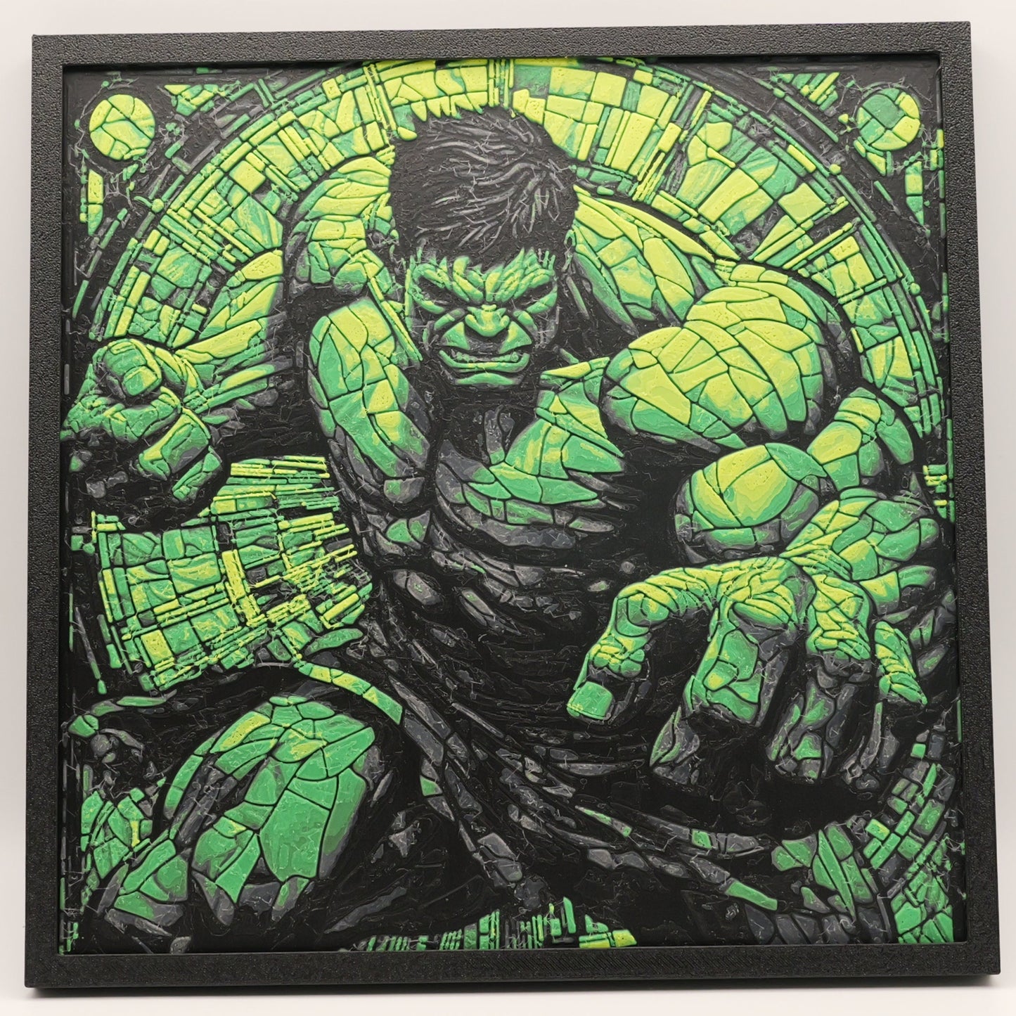 Green Titan 3D Printed Art