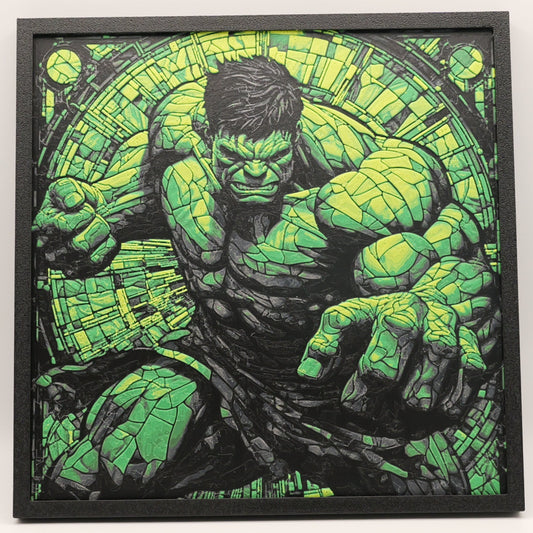 Green Titan 3D Printed Art