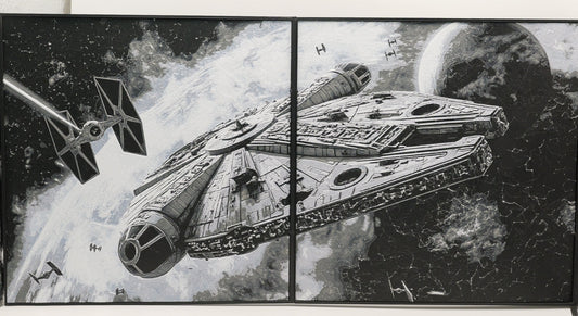 Starship Battle 3D Printed Art