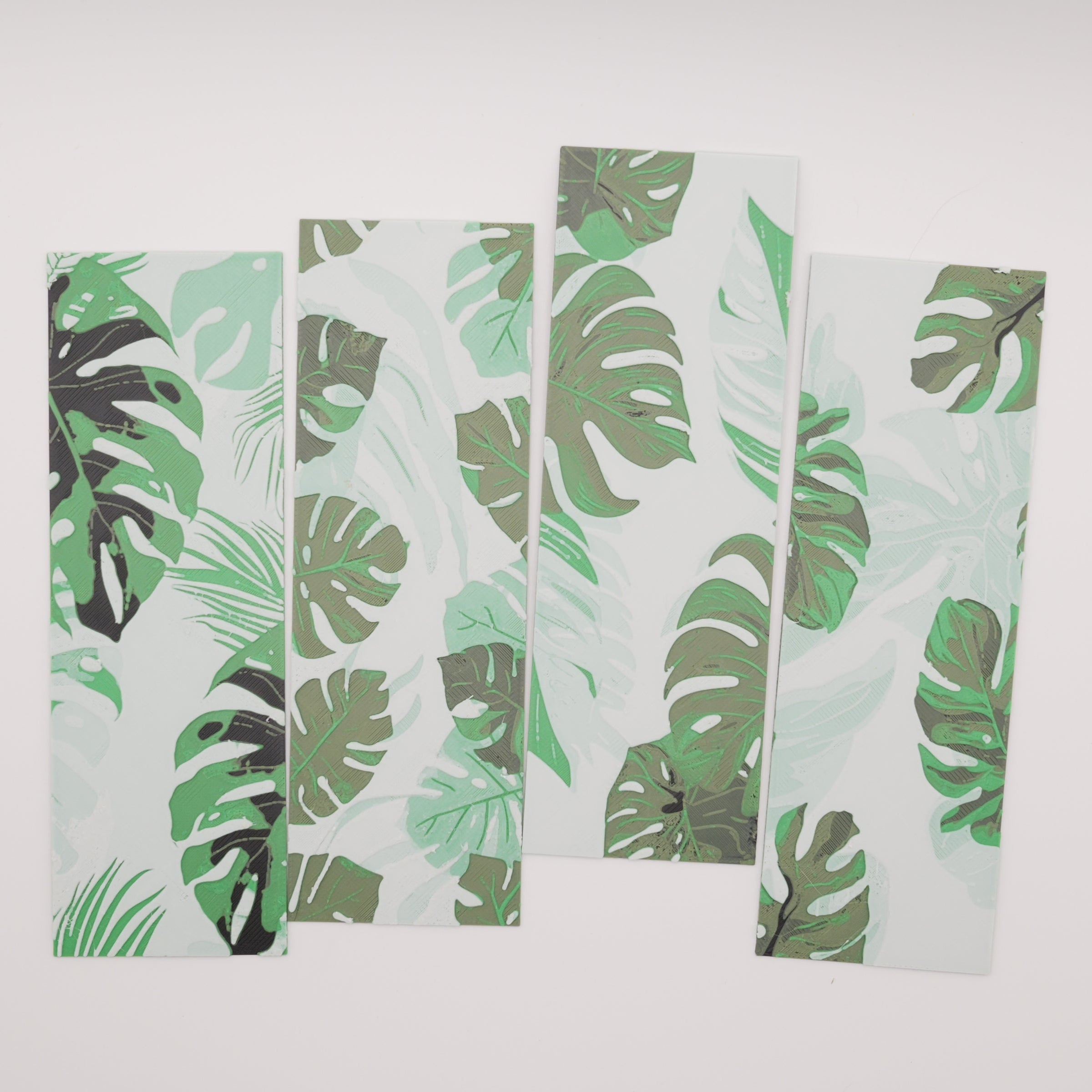 Three Layer Bookmark Monstera Leaves Bookmark Set (4-Pack) – Forg3D Layers