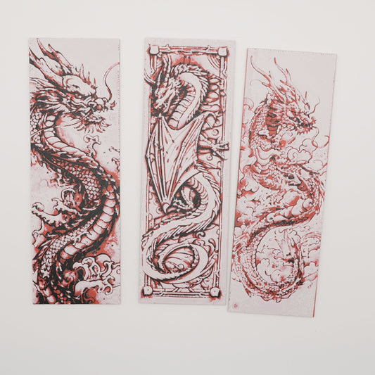 Ancient Ink Dragon Bookmark Set (3-Pack)