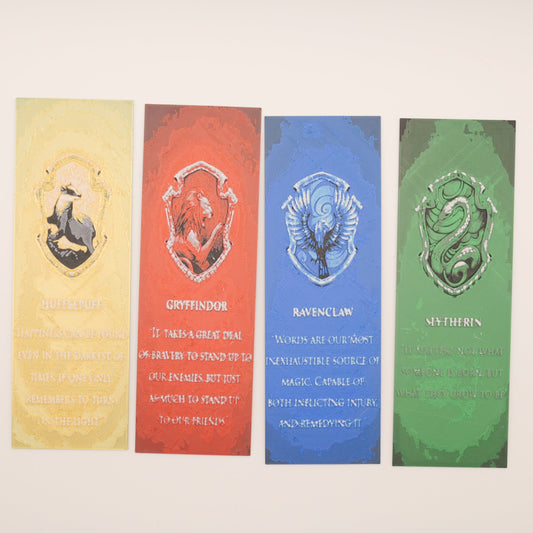 Fantasy Academy House Crest Bookmark Set (4-Pack)